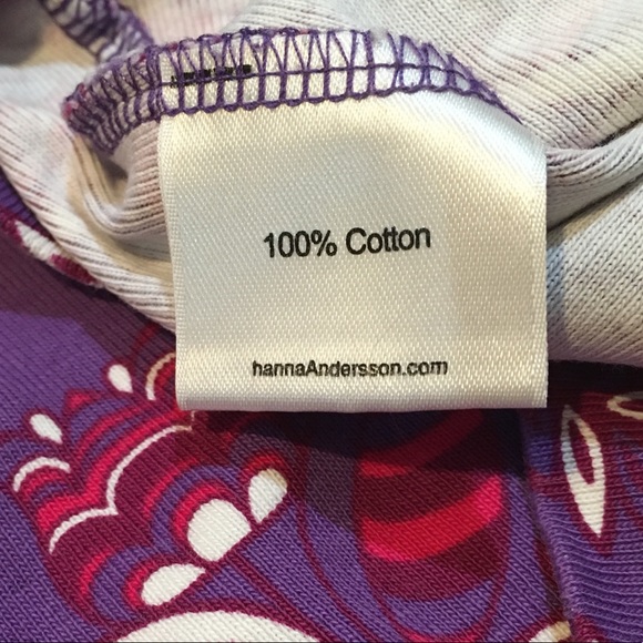 SOLD-Hanna Andersson Top LS Purple Floral 90 cm 3T - Picture 9 of 9